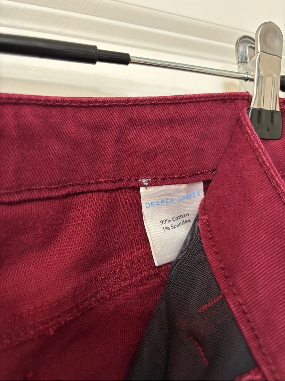 Draper James Burgundy Straight Leg Pants, Size 30 - Picture 8 of 8